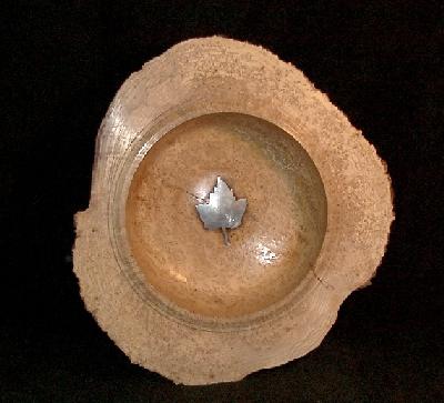 Black Ash Burl Bowl