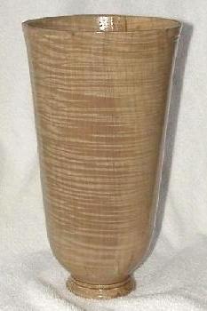 Fiddleback Maple Vase