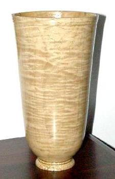 Fiddleback Maple Vase