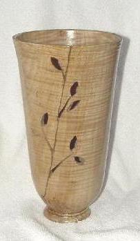 Fiddleback Maple Vase