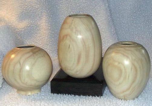 Set of Maple Vases