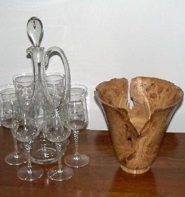 Cherry Burl Vase