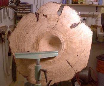 Starting on the top of the bowl