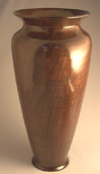Tall Walnut Vase