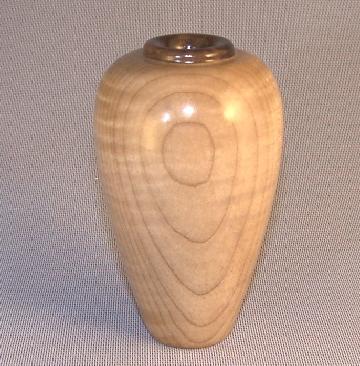 Small Maple and Walnut Vase