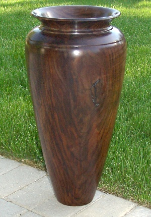 Large Walnut Vase
