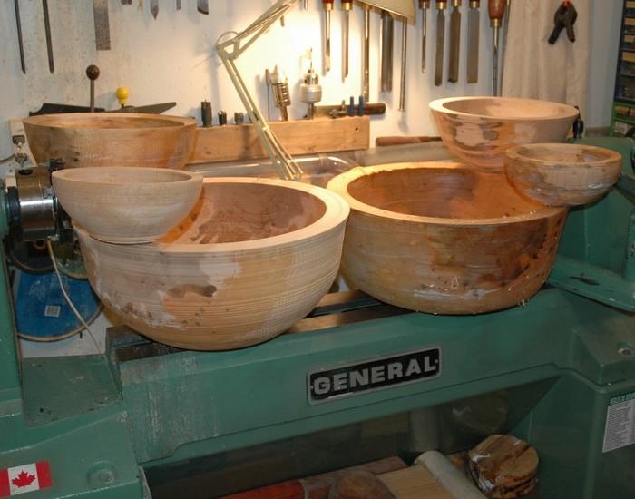 Two blanks, six bowls