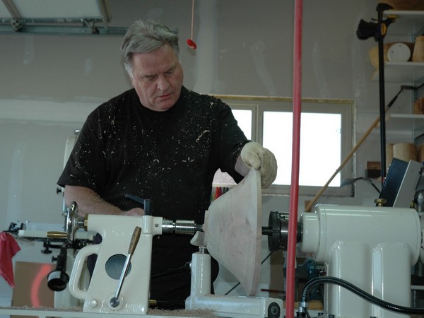 Turning on Pam's Lathe