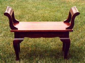 Walnut Hall Bench
